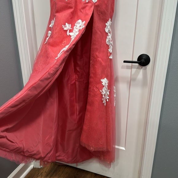 Prom Dress - Halter, Lace Up Back & Zipper - Picture 7 of 17